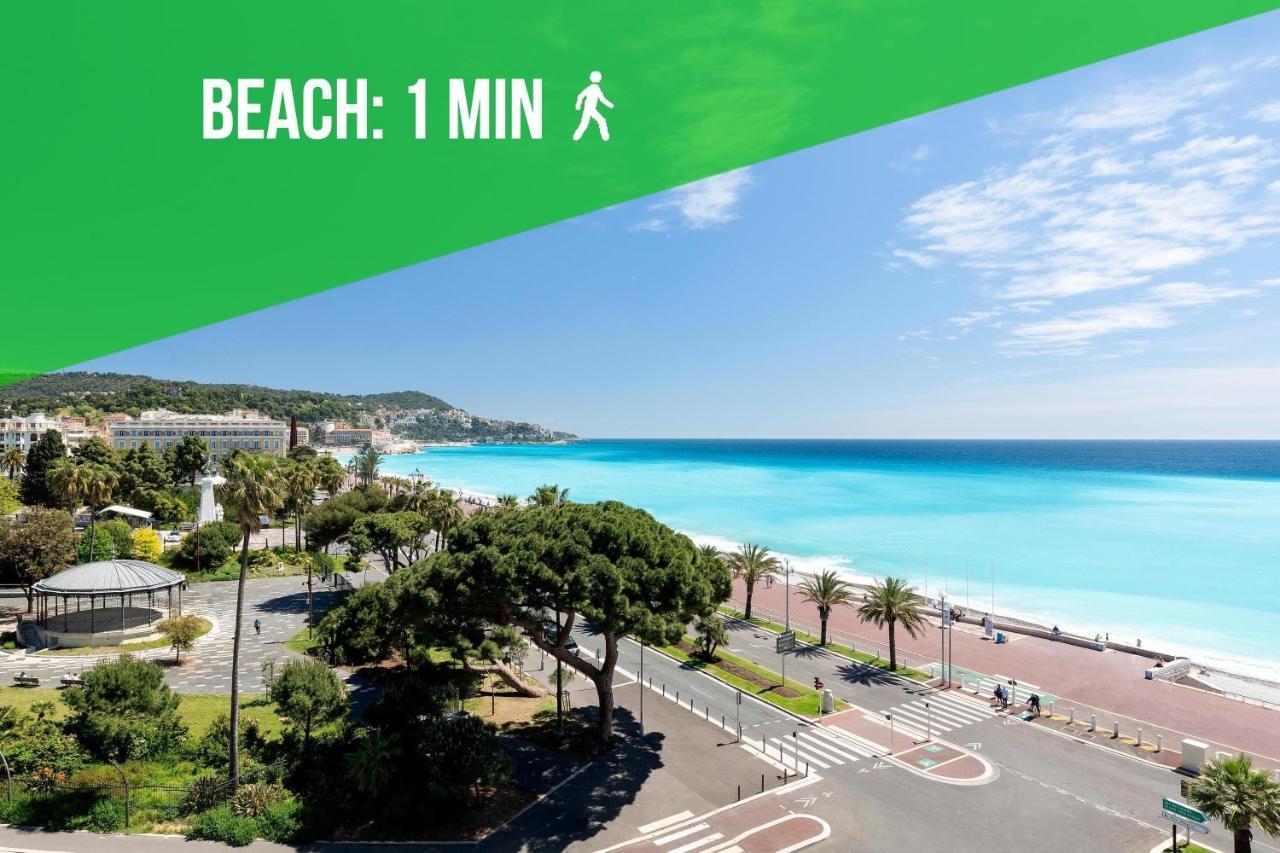 Beach - Kitchen - Wifi - Air Conditioning - Center - Tram Nice Eksteriør billede